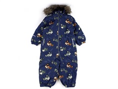 Name It dark denim tractor snowsuit